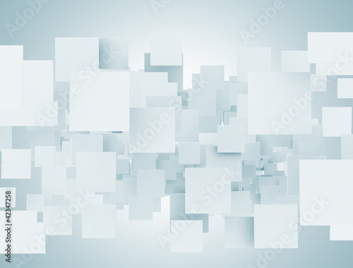 Illustration: Blank abstract 3d squares Blank abstract 3d squares