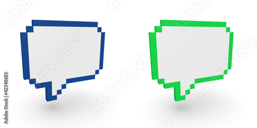 Pixelated Speech Bubble