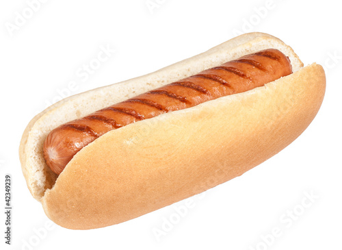 Photo: Isolated Hotdog Isolated Hotdog