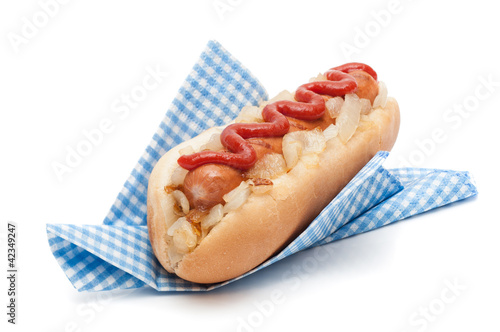 Photo: Hotdog In Napkin Hotdog In Napkin