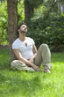 Foto: man enjoying the sun during a break man enjoying the sun during a break