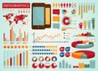 colorful retro info graphics