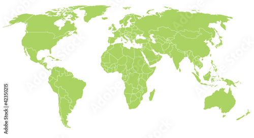 Vector: World vector map World vector map