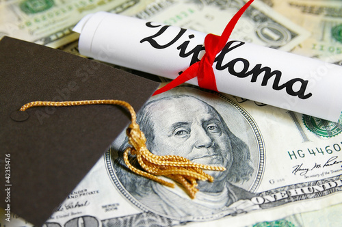 Photo: cap and diploma cap and diploma