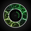 Loading progress with abstract background