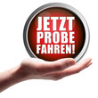Jetzt Probe fahren! Button, Icon