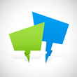 Green and Blue Formation Banner Design