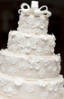 Photo: A white wedding cake A white wedding cake