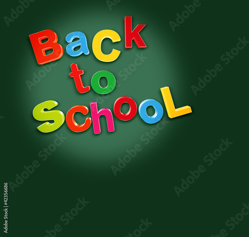 Foto: back to school board back to school board