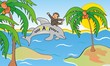 Dolphin and Monkey