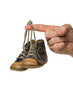 Blaue Babyschuhe aus Leder