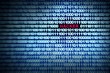 Hacker im Binärcode
