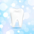 Vector: Tooth With Bokeh Tooth With Bokeh