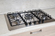 Gas oven with five rings