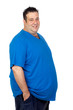 Happy fat man