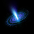 Galaxie blau