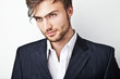 Elegant young handsome man.