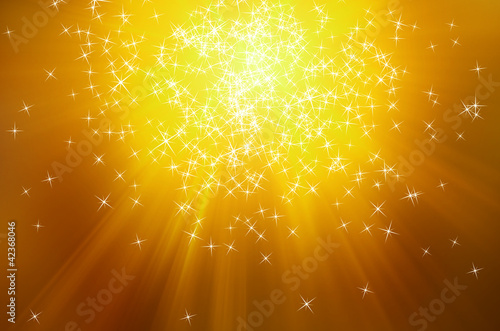 Illustration: Golden Background With Stars Golden Background With Stars