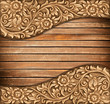 flower carved frame