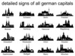 Skyline Set german capital with signs