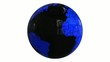 Video: world globe black and blue world globe black and blue