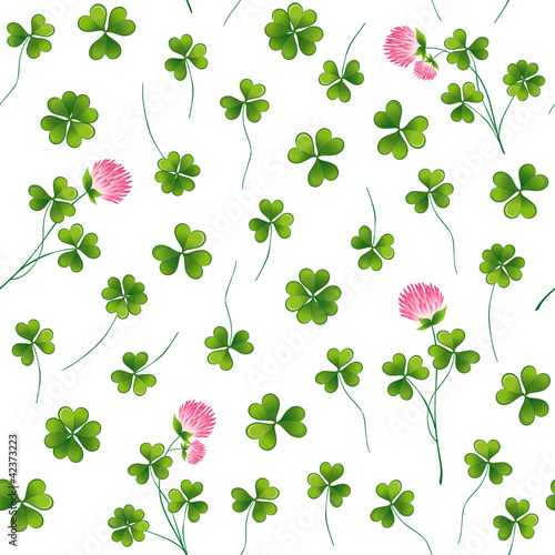 Vettoriale: seamless clover pattern seamless clover pattern