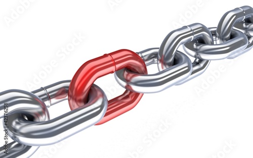 Illustration: Chain red Chain red