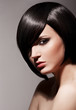 Beautiful Brunette Girl.Healthy Hair.Hairstyle.