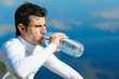 Athlete drinking