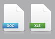 Office file icons set