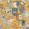 Classic sports seamless pattern