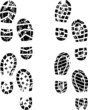 Grunge shoe print