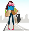 Shopping girl