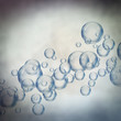 rising floating bubbles