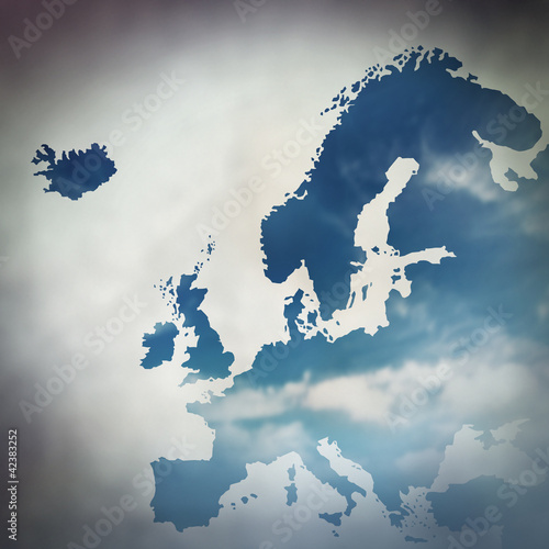 Illustration: map of europe map of europe
