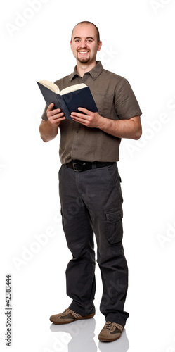 Foto: man with book man with book