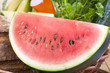 Wassermelone im Korb