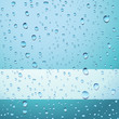 Blue abstract background with drops - eps8