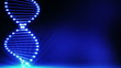 Abstract blue DNA