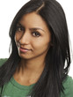 Beautiful face of young woman