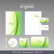 Corporate Identity. Natural Vector Business Template. Bio style.