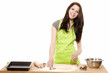 Foto: glückliche frau beim backen für weihnachten glückliche frau beim backen für weihnachten