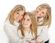 Pretty blond sisters
