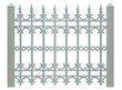 block metal fence