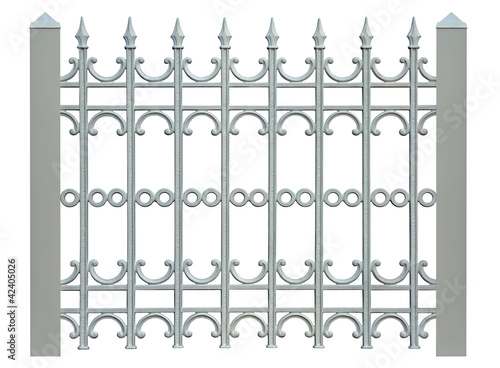 Photo: block metal fence block metal fence