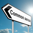 Common sense concept.
