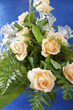 Photo: Bouquet of roses and silver salmon Bouquet of roses and silver salmon