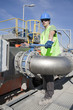 young worker at operating - industry