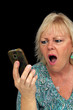 Mature Blonde Woman with Cell Phone (5)