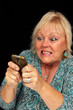 Mature Blonde Woman with Cell Phone (6)